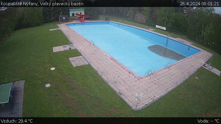 Koupaliště Nýřany - Velký plavecký bazén - 26.4.2024 v 08:01