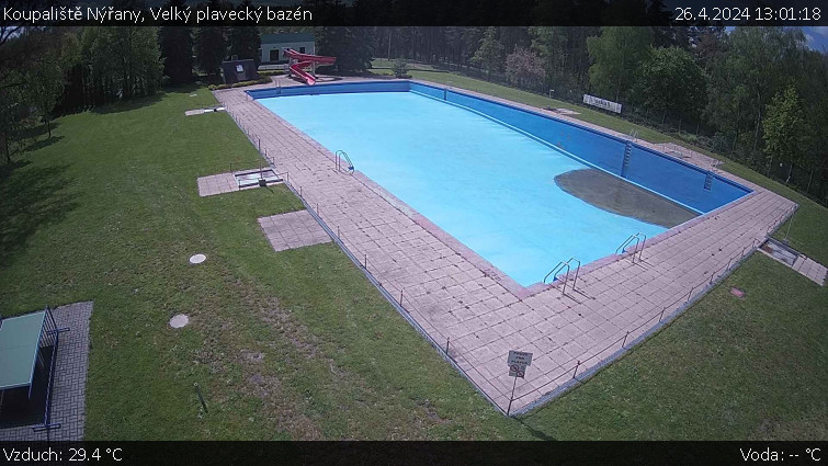 Koupaliště Nýřany - Velký plavecký bazén - 26.4.2024 v 13:01