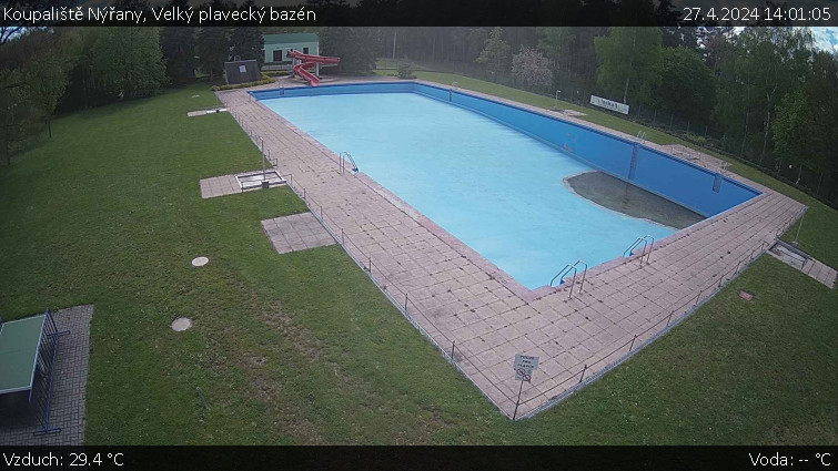 Koupaliště Nýřany - Velký plavecký bazén - 27.4.2024 v 14:01