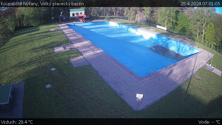 Koupaliště Nýřany - Velký plavecký bazén - 28.4.2024 v 07:01