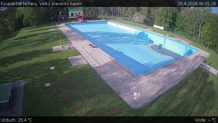 Koupaliště Nýřany - Velký plavecký bazén - 29.4.2024 v 08:01