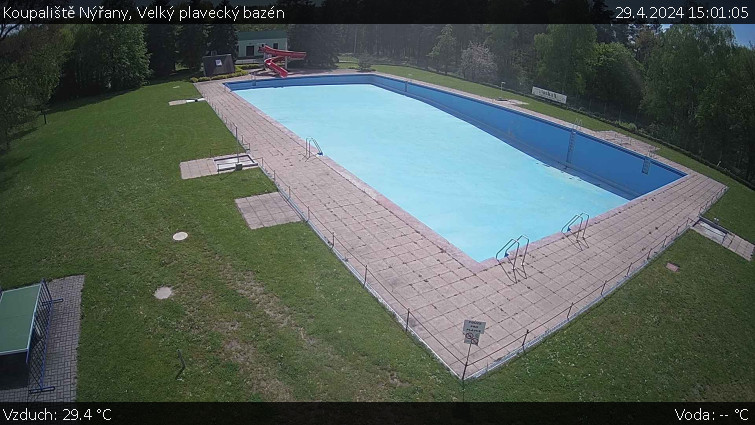 Koupaliště Nýřany - Velký plavecký bazén - 29.4.2024 v 15:01