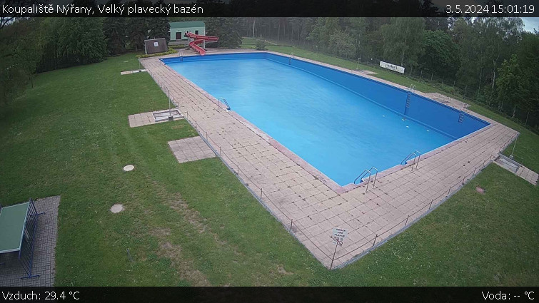 Koupaliště Nýřany - Velký plavecký bazén - 3.5.2024 v 15:01