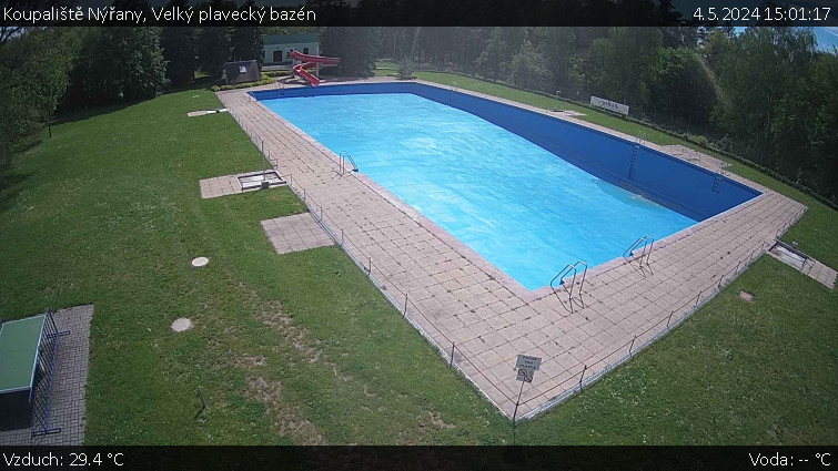 Koupaliště Nýřany - Velký plavecký bazén - 4.5.2024 v 15:01