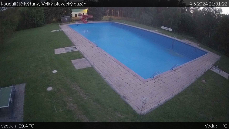 Koupaliště Nýřany - Velký plavecký bazén - 4.5.2024 v 21:01