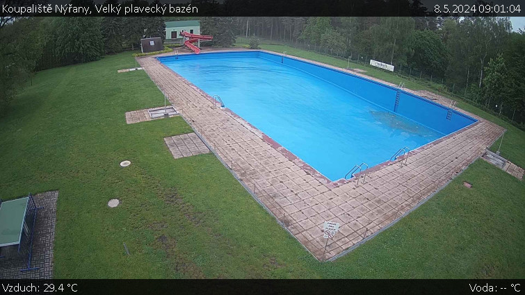 Koupaliště Nýřany - Velký plavecký bazén - 8.5.2024 v 09:01