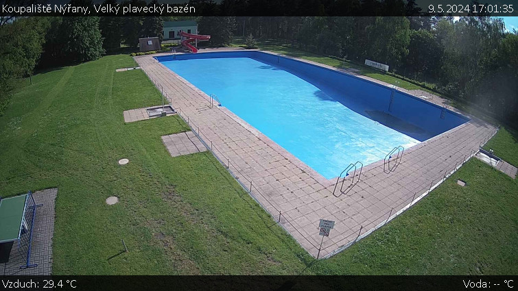 Koupaliště Nýřany - Velký plavecký bazén - 9.5.2024 v 17:01