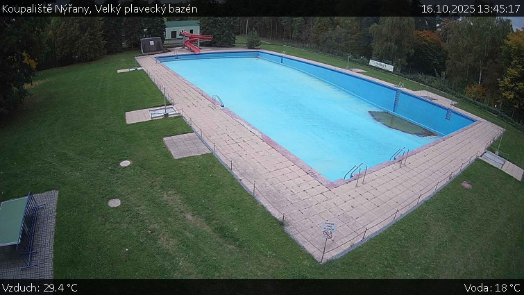 Koupaliště Nýřany - Velký plavecký bazén - 16.10.2025 v 13:45 Koupaliště Nýřany - Velký plavecký bazén - 16.10.2025 v 13:45