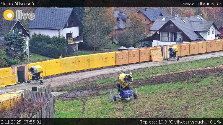 Ski areál Branná - Ski areál Branná - 2.11.2025 v 07:55 Ski areál Branná - Ski areál Branná - 2.11.2025 v 07:55