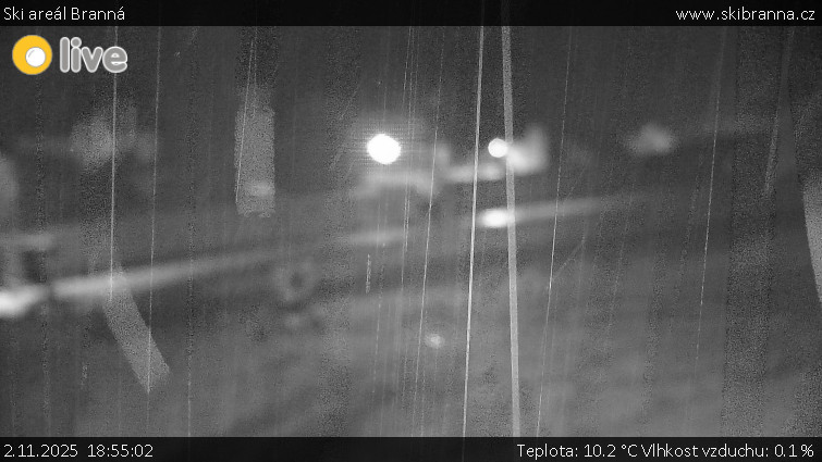 Ski areál Branná - Ski areál Branná - 2.11.2025 v 18:55 Ski areál Branná - Ski areál Branná - 2.11.2025 v 18:55
