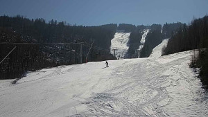 Ski areál SEVERKA v Dolní Lomné - Sjezdovka SEVERKA - 2.3.2023 v 12:00