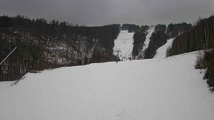 Ski areál SEVERKA v Dolní Lomné - Sjezdovka SEVERKA - 5.3.2023 v 13:00