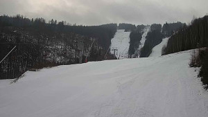 Ski areál SEVERKA v Dolní Lomné - Sjezdovka SEVERKA - 7.3.2023 v 08:00