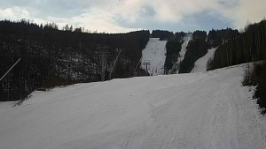 Ski areál SEVERKA v Dolní Lomné - Sjezdovka SEVERKA - 8.3.2023 v 08:00