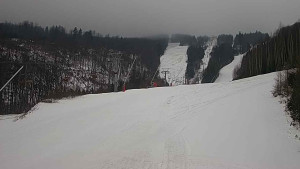 Ski areál SEVERKA v Dolní Lomné - Sjezdovka SEVERKA - 13.3.2023 v 06:00