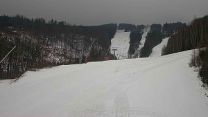 Ski areál SEVERKA v Dolní Lomné - Sjezdovka SEVERKA - 13.3.2023 v 07:00