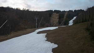 Ski areál SEVERKA v Dolní Lomné - Sjezdovka SEVERKA - 26.3.2023 v 07:00