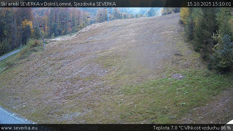 Ski areál SEVERKA v Dolní Lomné - Sjezdovka SEVERKA - 15.10.2025 v 15:10 Ski areál SEVERKA v Dolní Lomné - Sjezdovka SEVERKA - 15.10.2025 v 15:10