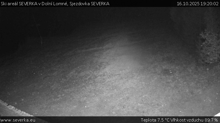 Ski areál SEVERKA v Dolní Lomné - Sjezdovka SEVERKA - 16.10.2025 v 19:20 Ski areál SEVERKA v Dolní Lomné - Sjezdovka SEVERKA - 16.10.2025 v 19:20