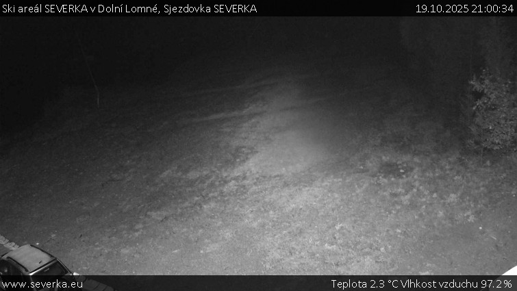 Ski areál SEVERKA v Dolní Lomné - Sjezdovka SEVERKA - 19.10.2025 v 21:00 Ski areál SEVERKA v Dolní Lomné - Sjezdovka SEVERKA - 19.10.2025 v 21:00