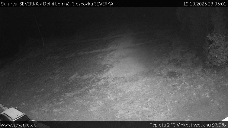 Ski areál SEVERKA v Dolní Lomné - Sjezdovka SEVERKA - 19.10.2025 v 23:05 Ski areál SEVERKA v Dolní Lomné - Sjezdovka SEVERKA - 19.10.2025 v 23:05