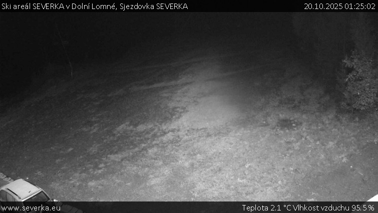 Ski areál SEVERKA v Dolní Lomné - Sjezdovka SEVERKA - 20.10.2025 v 01:25 Ski areál SEVERKA v Dolní Lomné - Sjezdovka SEVERKA - 20.10.2025 v 01:25