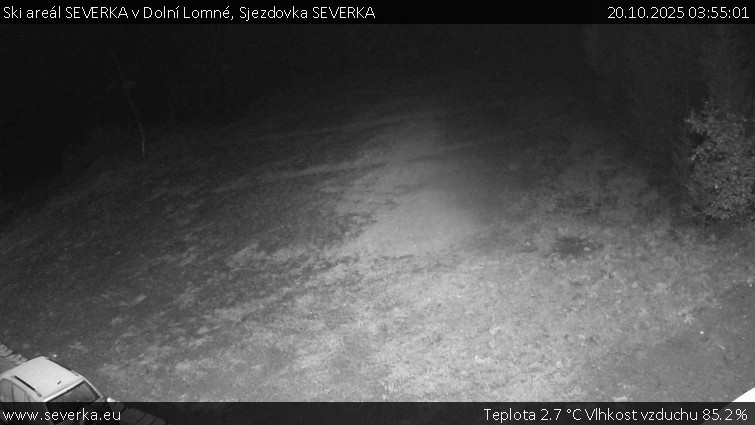 Ski areál SEVERKA v Dolní Lomné - Sjezdovka SEVERKA - 20.10.2025 v 03:55 Ski areál SEVERKA v Dolní Lomné - Sjezdovka SEVERKA - 20.10.2025 v 03:55