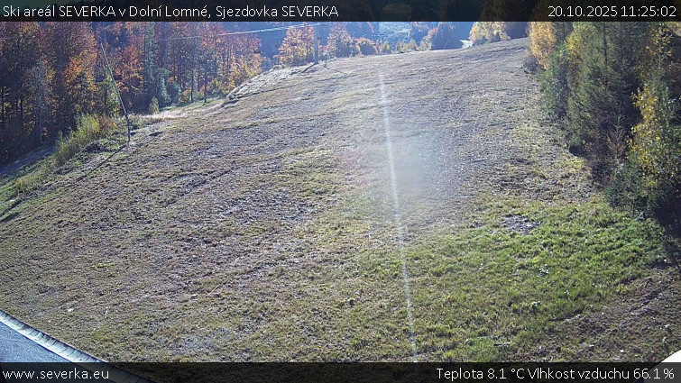 Ski areál SEVERKA v Dolní Lomné - Sjezdovka SEVERKA - 20.10.2025 v 11:25 Ski areál SEVERKA v Dolní Lomné - Sjezdovka SEVERKA - 20.10.2025 v 11:25