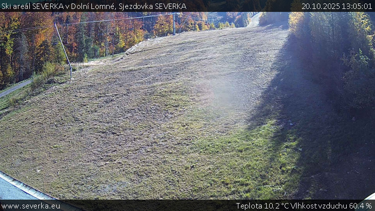 Ski areál SEVERKA v Dolní Lomné - Sjezdovka SEVERKA - 20.10.2025 v 13:05 Ski areál SEVERKA v Dolní Lomné - Sjezdovka SEVERKA - 20.10.2025 v 13:05