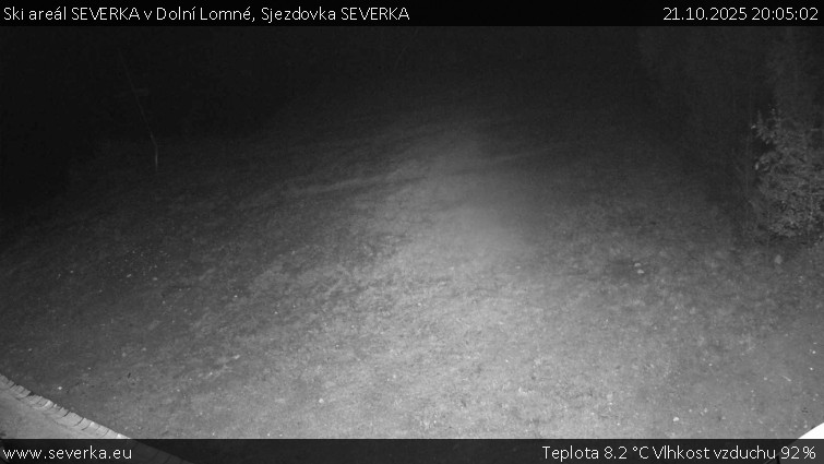 Ski areál SEVERKA v Dolní Lomné - Sjezdovka SEVERKA - 21.10.2025 v 20:05 Ski areál SEVERKA v Dolní Lomné - Sjezdovka SEVERKA - 21.10.2025 v 20:05
