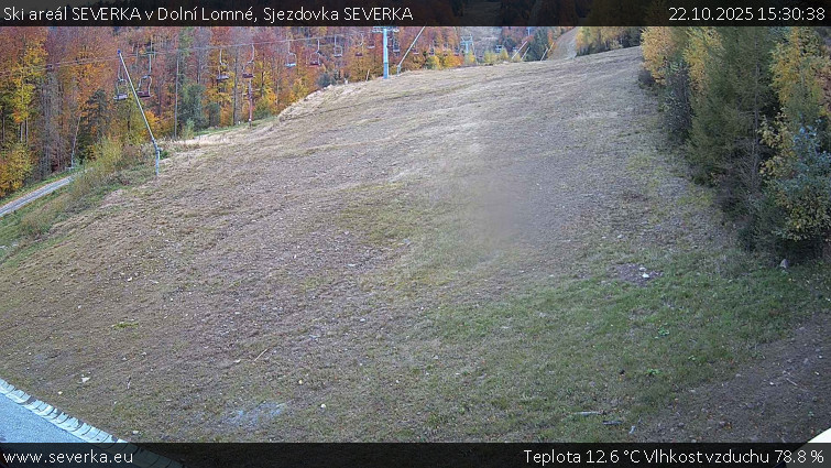 Ski areál SEVERKA v Dolní Lomné - Sjezdovka SEVERKA - 22.10.2025 v 15:30 Ski areál SEVERKA v Dolní Lomné - Sjezdovka SEVERKA - 22.10.2025 v 15:30