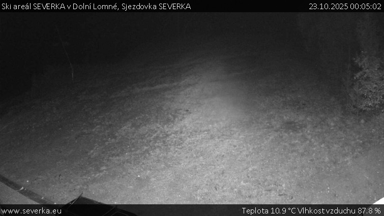 Ski areál SEVERKA v Dolní Lomné - Sjezdovka SEVERKA - 23.10.2025 v 00:05 Ski areál SEVERKA v Dolní Lomné - Sjezdovka SEVERKA - 23.10.2025 v 00:05