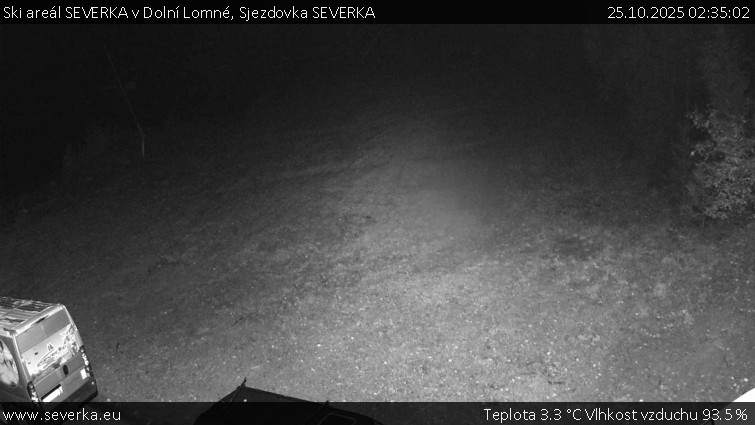 Ski areál SEVERKA v Dolní Lomné - Sjezdovka SEVERKA - 25.10.2025 v 02:35 Ski areál SEVERKA v Dolní Lomné - Sjezdovka SEVERKA - 25.10.2025 v 02:35