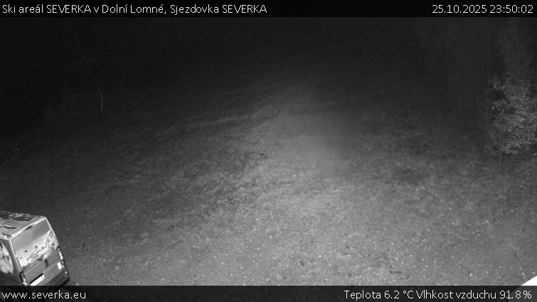 Ski areál SEVERKA v Dolní Lomné - Sjezdovka SEVERKA - 25.10.2025 v 23:50 Ski areál SEVERKA v Dolní Lomné - Sjezdovka SEVERKA - 25.10.2025 v 23:50