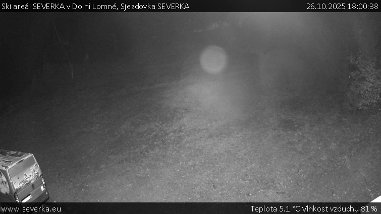 Ski areál SEVERKA v Dolní Lomné - Sjezdovka SEVERKA - 26.10.2025 v 18:00 Ski areál SEVERKA v Dolní Lomné - Sjezdovka SEVERKA - 26.10.2025 v 18:00