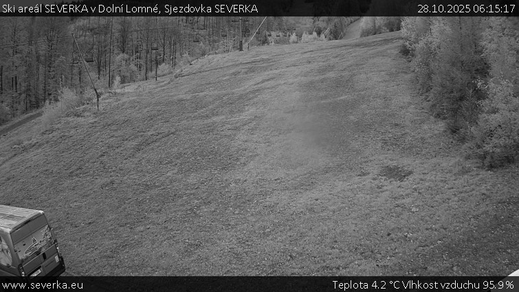 Ski areál SEVERKA v Dolní Lomné - Sjezdovka SEVERKA - 28.10.2025 v 06:15 Ski areál SEVERKA v Dolní Lomné - Sjezdovka SEVERKA - 28.10.2025 v 06:15