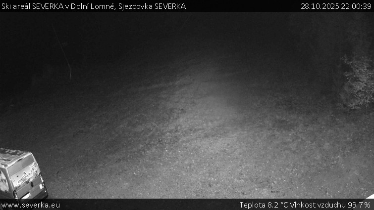 Ski areál SEVERKA v Dolní Lomné - Sjezdovka SEVERKA - 28.10.2025 v 22:00 Ski areál SEVERKA v Dolní Lomné - Sjezdovka SEVERKA - 28.10.2025 v 22:00