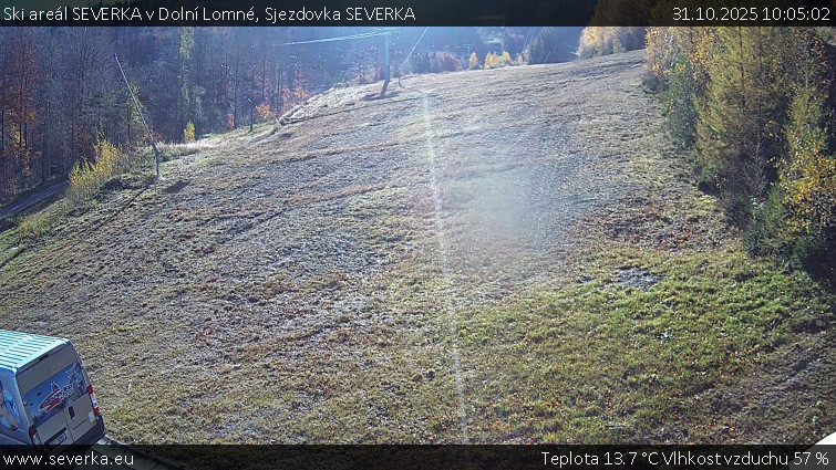 Ski areál SEVERKA v Dolní Lomné - Sjezdovka SEVERKA - 31.10.2025 v 10:05 Ski areál SEVERKA v Dolní Lomné - Sjezdovka SEVERKA - 31.10.2025 v 10:05
