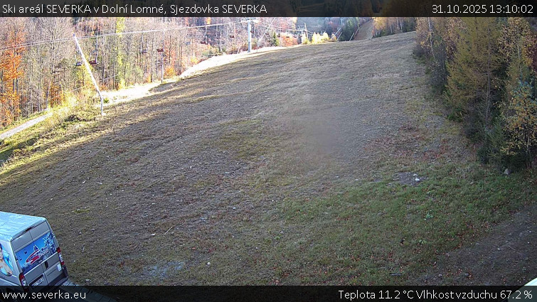 Ski areál SEVERKA v Dolní Lomné - Sjezdovka SEVERKA - 31.10.2025 v 13:10 Ski areál SEVERKA v Dolní Lomné - Sjezdovka SEVERKA - 31.10.2025 v 13:10