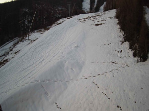 Ski areál SEVERKA v Dolní Lomné - Sjezdovka SEVERKA - 3.4.2026 v 06:05 Ski areál SEVERKA v Dolní Lomné - Sjezdovka SEVERKA - 3.4.2026 v 06:05