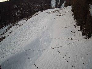 Ski areál SEVERKA v Dolní Lomné - Sjezdovka SEVERKA - 3.4.2026 v 06:25 Ski areál SEVERKA v Dolní Lomné - Sjezdovka SEVERKA - 3.4.2026 v 06:25