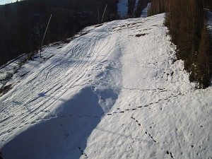 Ski areál SEVERKA v Dolní Lomné - Sjezdovka SEVERKA - 3.4.2026 v 08:10 Ski areál SEVERKA v Dolní Lomné - Sjezdovka SEVERKA - 3.4.2026 v 08:10