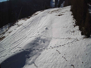 Ski areál SEVERKA v Dolní Lomné - Sjezdovka SEVERKA - 3.4.2026 v 09:40 Ski areál SEVERKA v Dolní Lomné - Sjezdovka SEVERKA - 3.4.2026 v 09:40