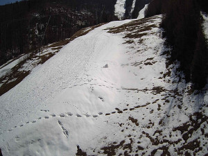 Ski areál SEVERKA v Dolní Lomné - Sjezdovka SEVERKA - 3.4.2026 v 13:35 Ski areál SEVERKA v Dolní Lomné - Sjezdovka SEVERKA - 3.4.2026 v 13:35