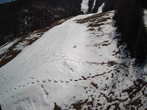 Ski areál SEVERKA v Dolní Lomné - Sjezdovka SEVERKA - 3.4.2026 v 13:40 Ski areál SEVERKA v Dolní Lomné - Sjezdovka SEVERKA - 3.4.2026 v 13:40