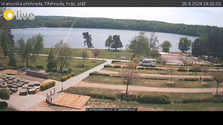 Vranovská přehrada - Přehrada, hráz, pláž - 28.4.2024 v 14:01