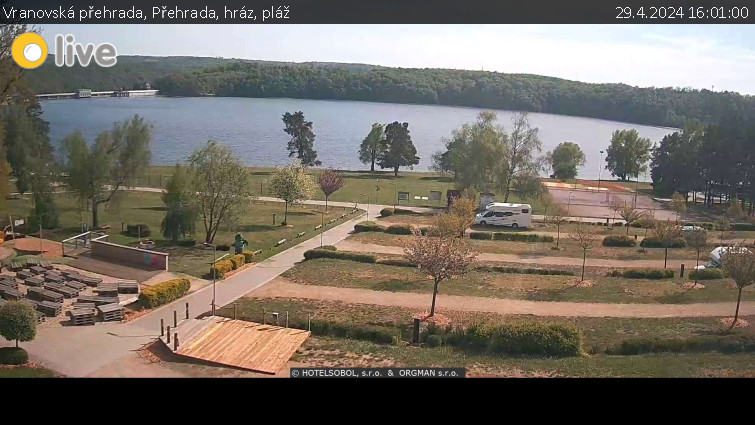 Vranovská přehrada - Přehrada, hráz, pláž - 29.4.2024 v 16:01