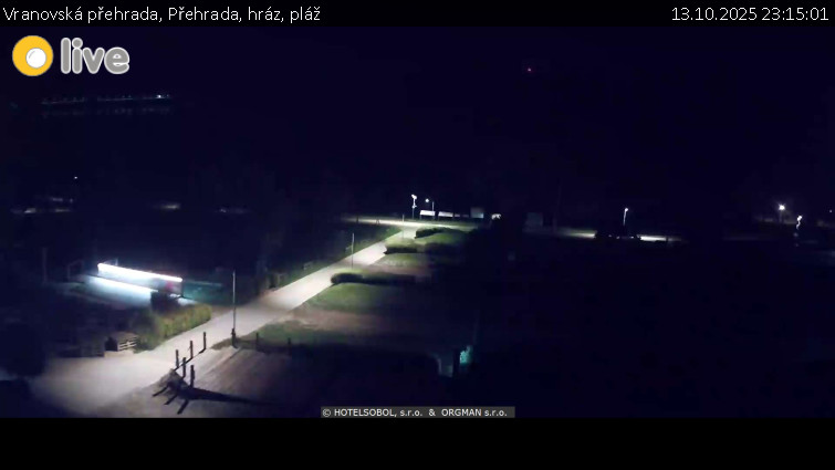 Vranovská přehrada - Přehrada, hráz, pláž - 13.10.2025 v 23:15 Vranovská přehrada - Přehrada, hráz, pláž - 13.10.2025 v 23:15