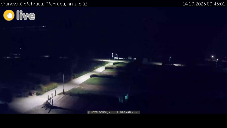 Vranovská přehrada - Přehrada, hráz, pláž - 14.10.2025 v 00:45 Vranovská přehrada - Přehrada, hráz, pláž - 14.10.2025 v 00:45