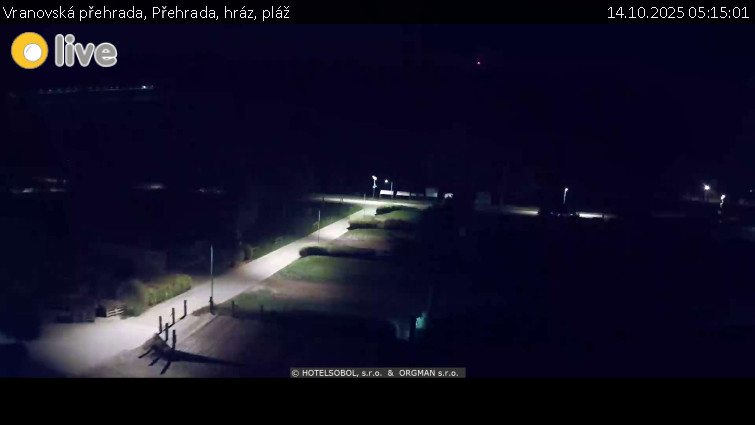 Vranovská přehrada - Přehrada, hráz, pláž - 14.10.2025 v 05:15 Vranovská přehrada - Přehrada, hráz, pláž - 14.10.2025 v 05:15